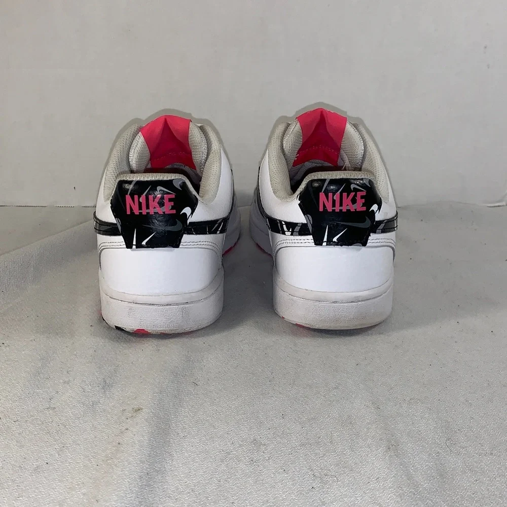 Nike Men’s Court Vision Low ‘White Multi Swoosh’ White/Black/Pink Sneakers